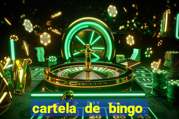 cartela de bingo pra imprimir